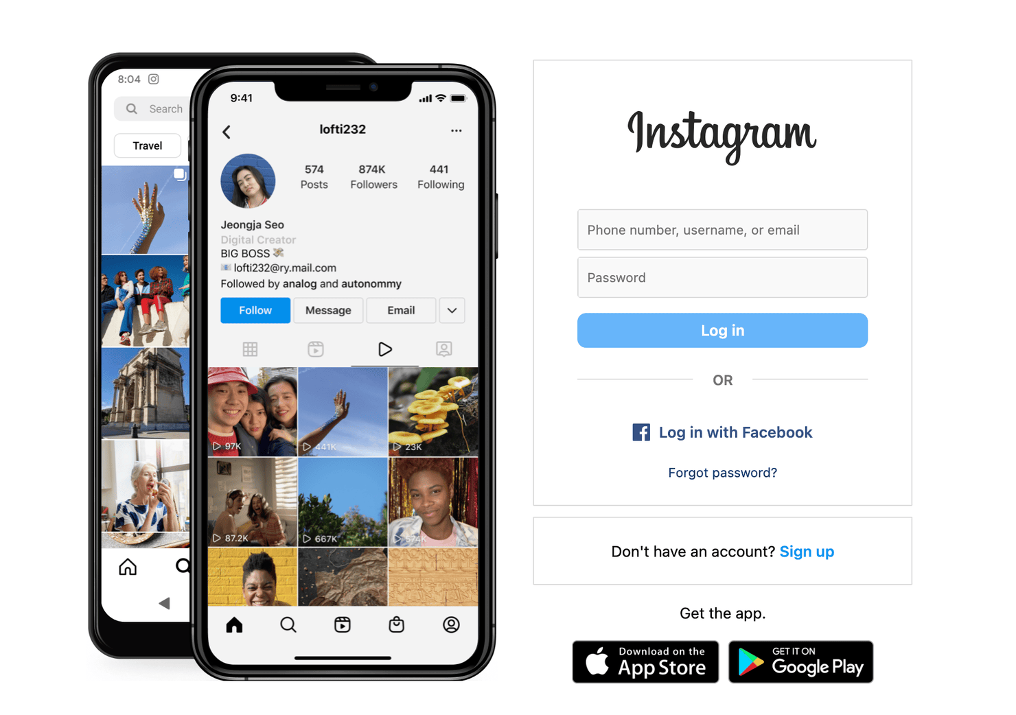 Instagram website