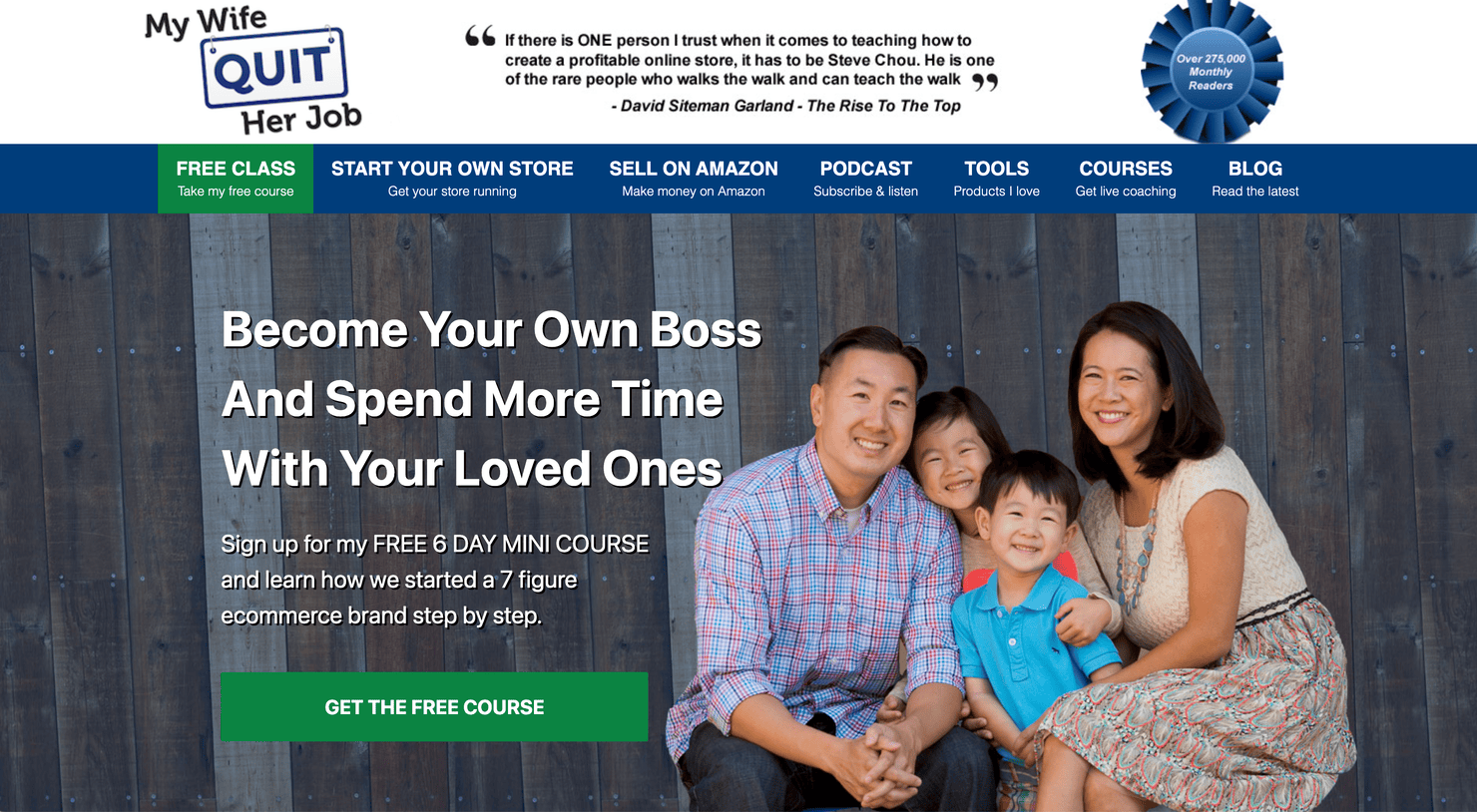 My Wife Quit Her Job's website