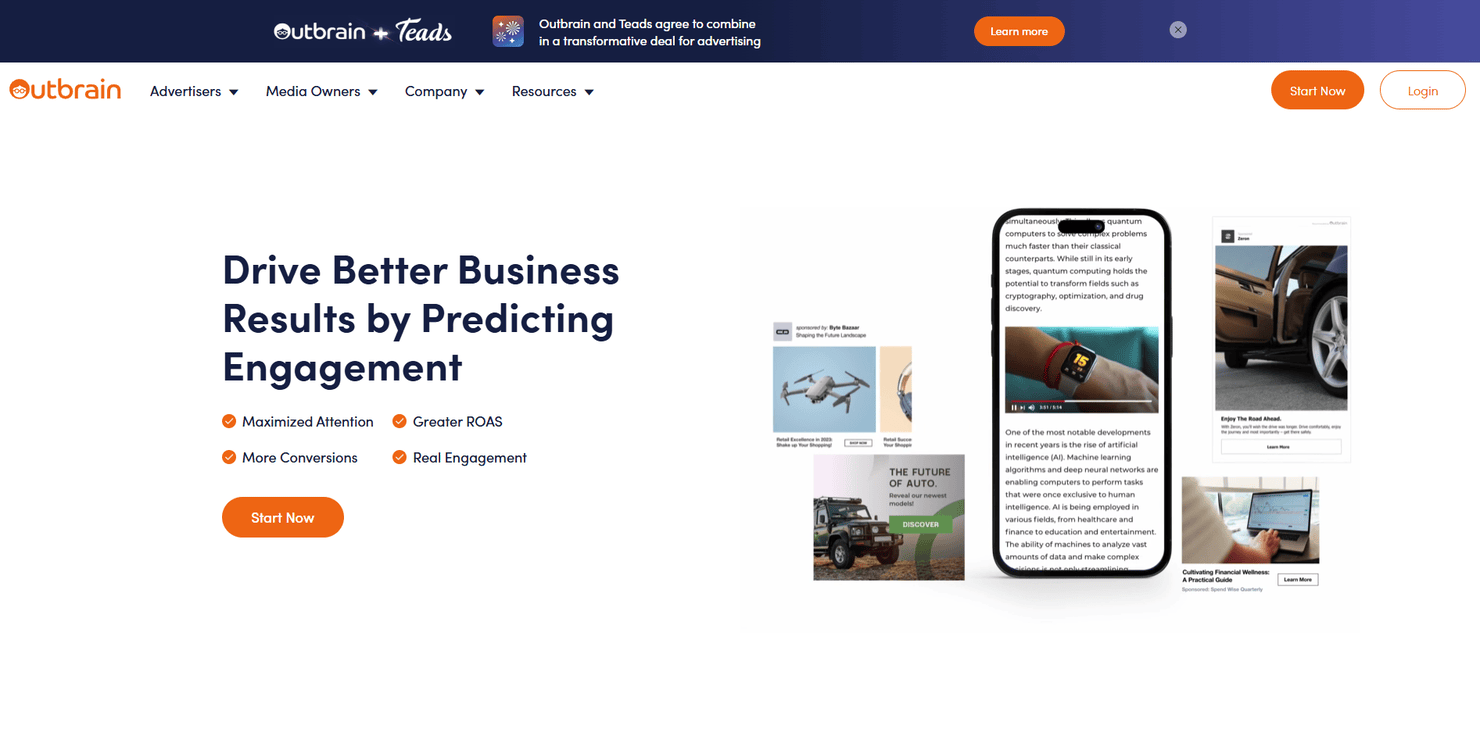 Outbrain's website.