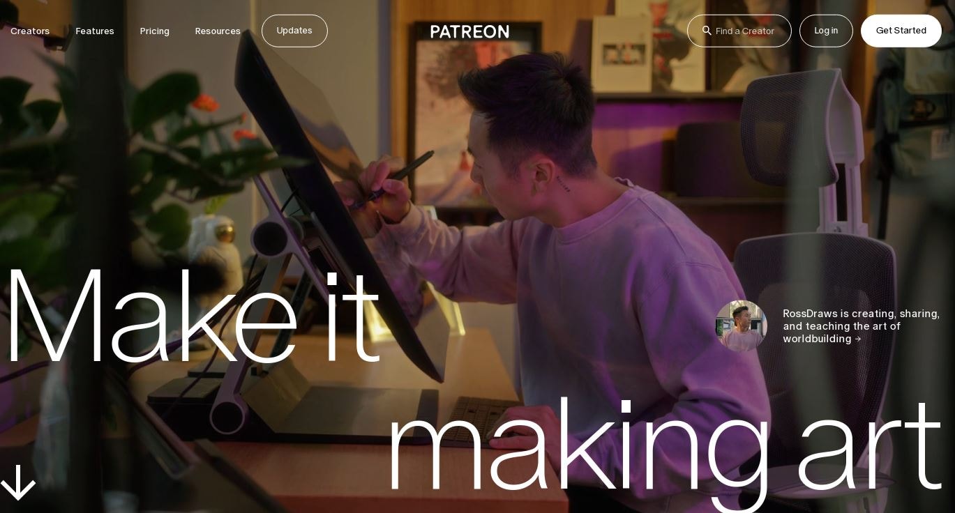 Patreon website