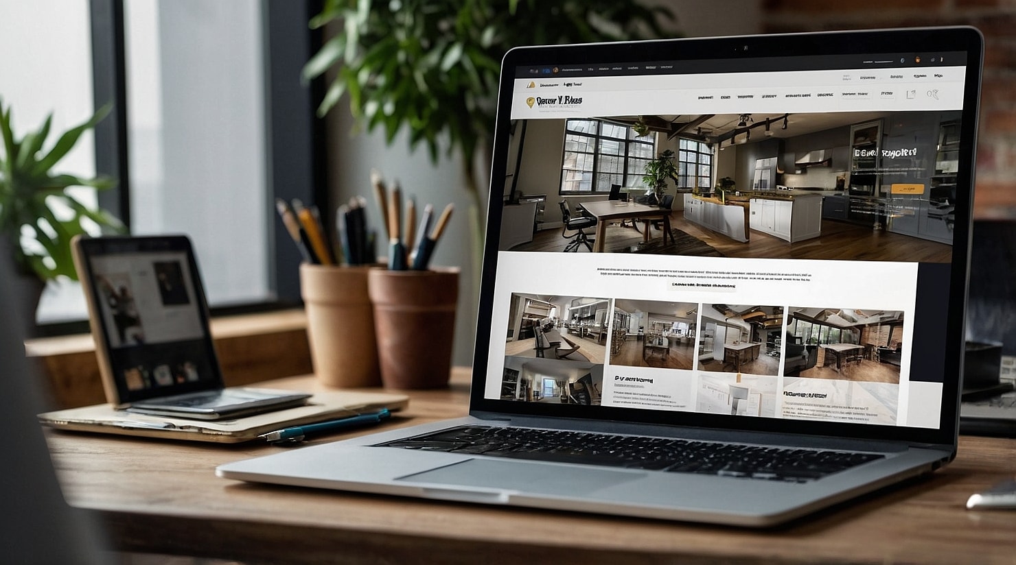 Photos on a website.