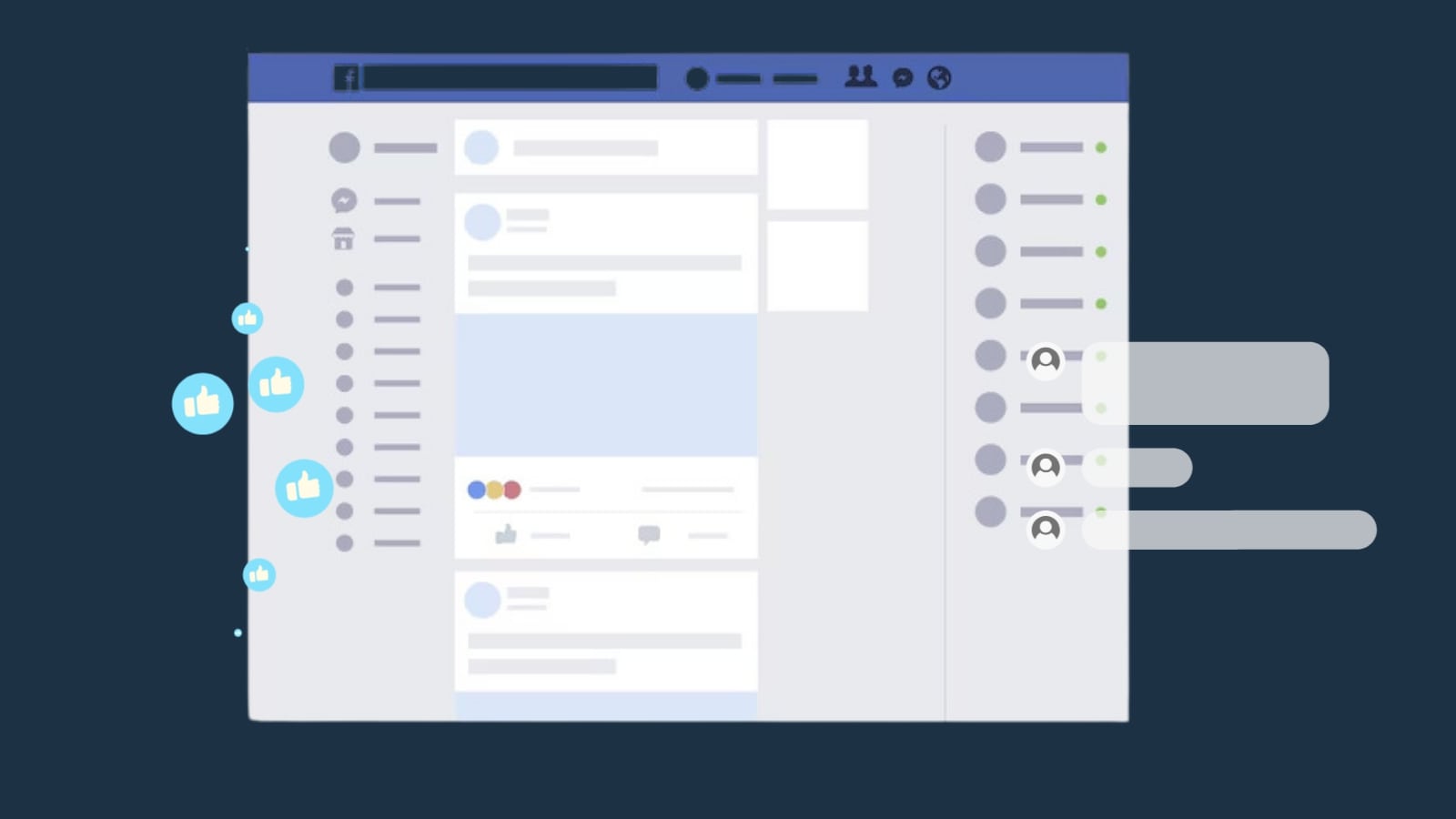 Sample engaging post on Facebook with comments and reactions.