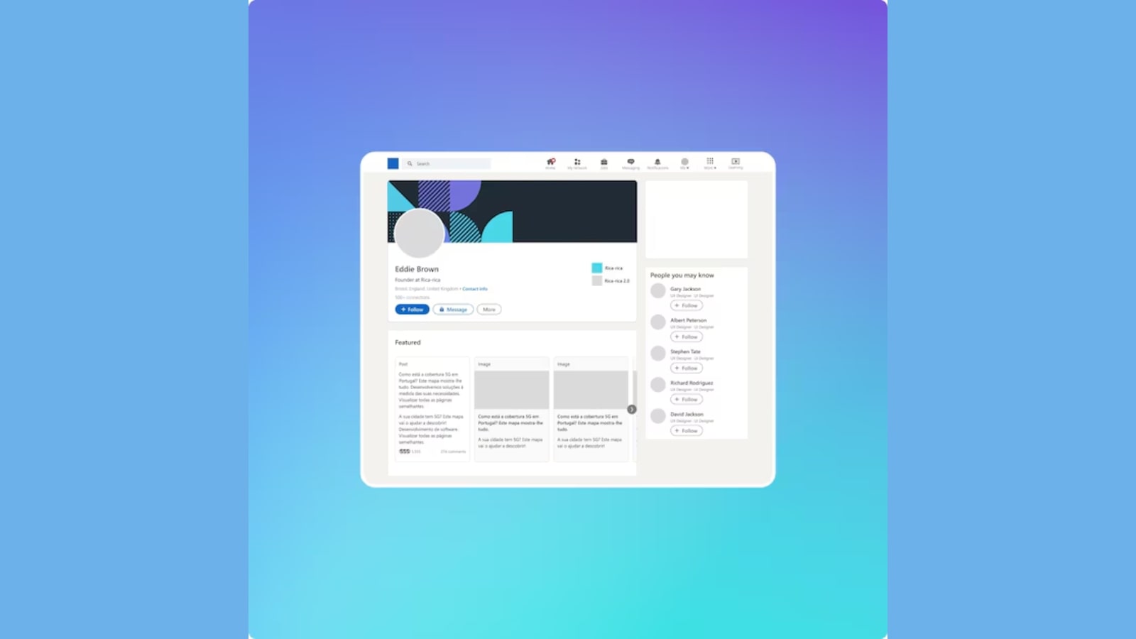 Sample linkedin company profile.