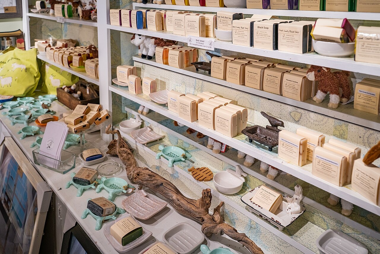 Souvenir items in Gift shop