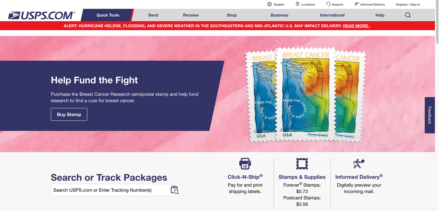 USPS website