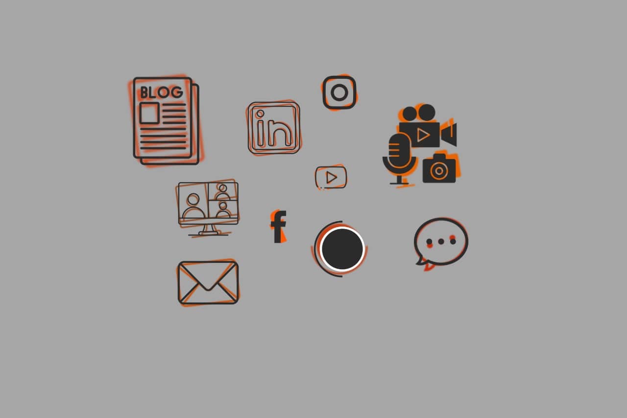 Various types of content formats.