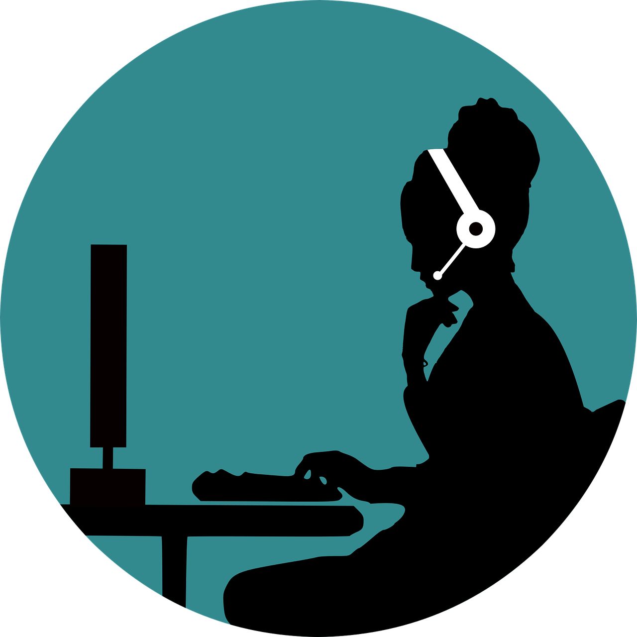 Virtual assistant illustration.