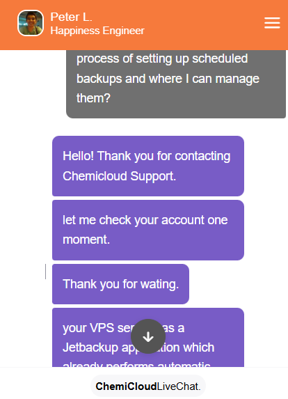 Livechat conversation