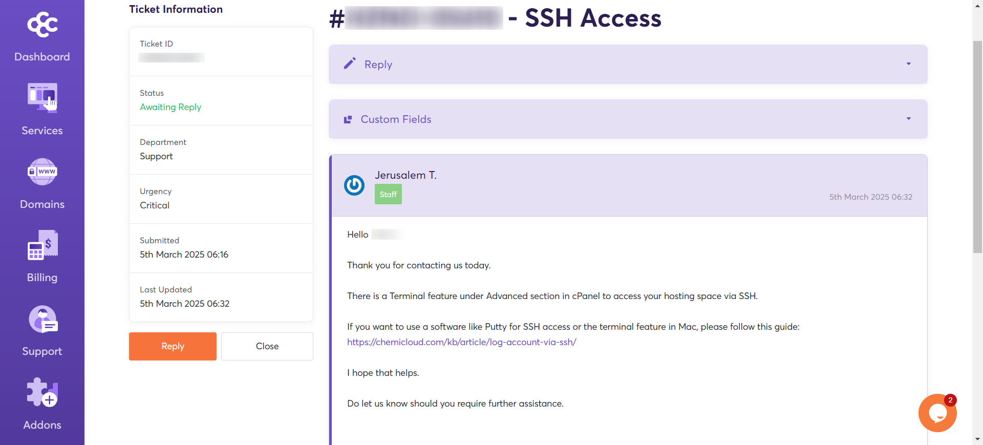 Chemicloud 리뷰 (2026): 속도, 가격 및 최종평가
