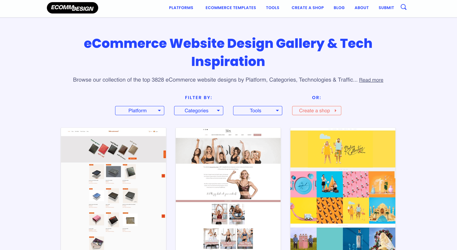 eComm Design's website