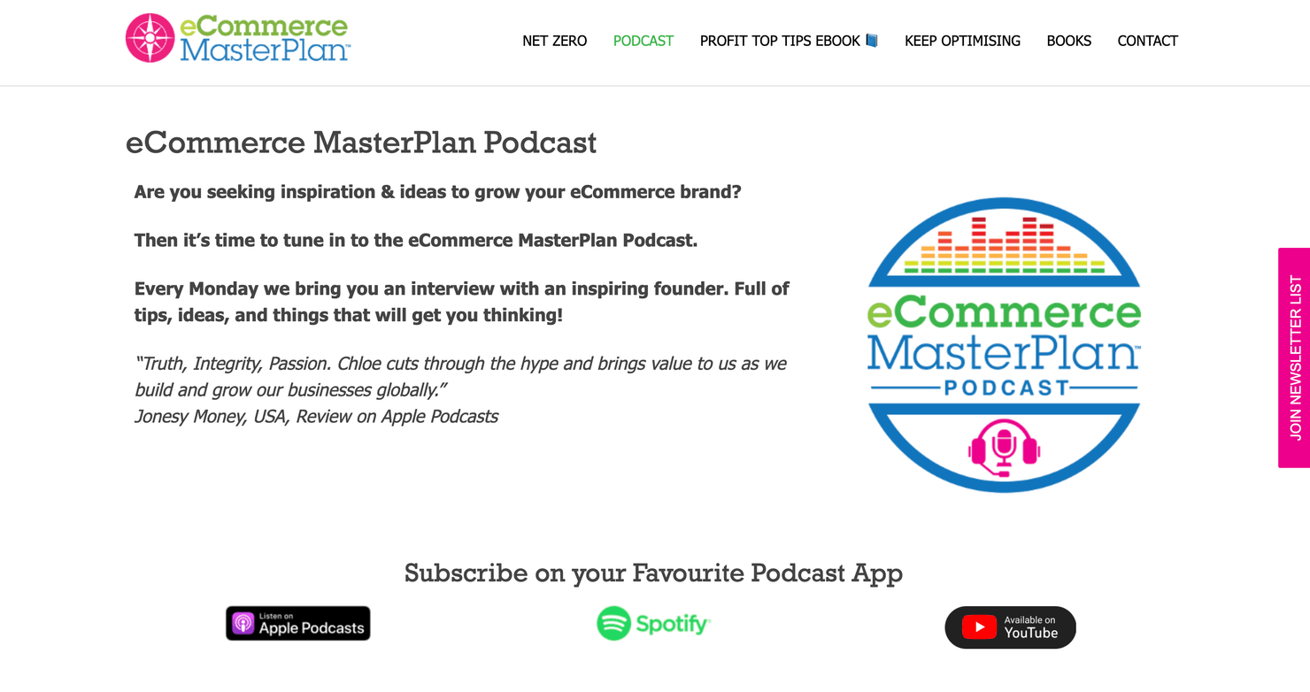 eCommerce MasterPlan Podcast
