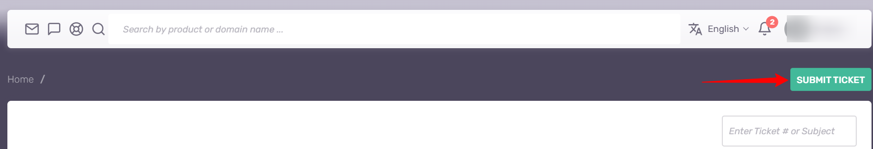 Submit Ticket button