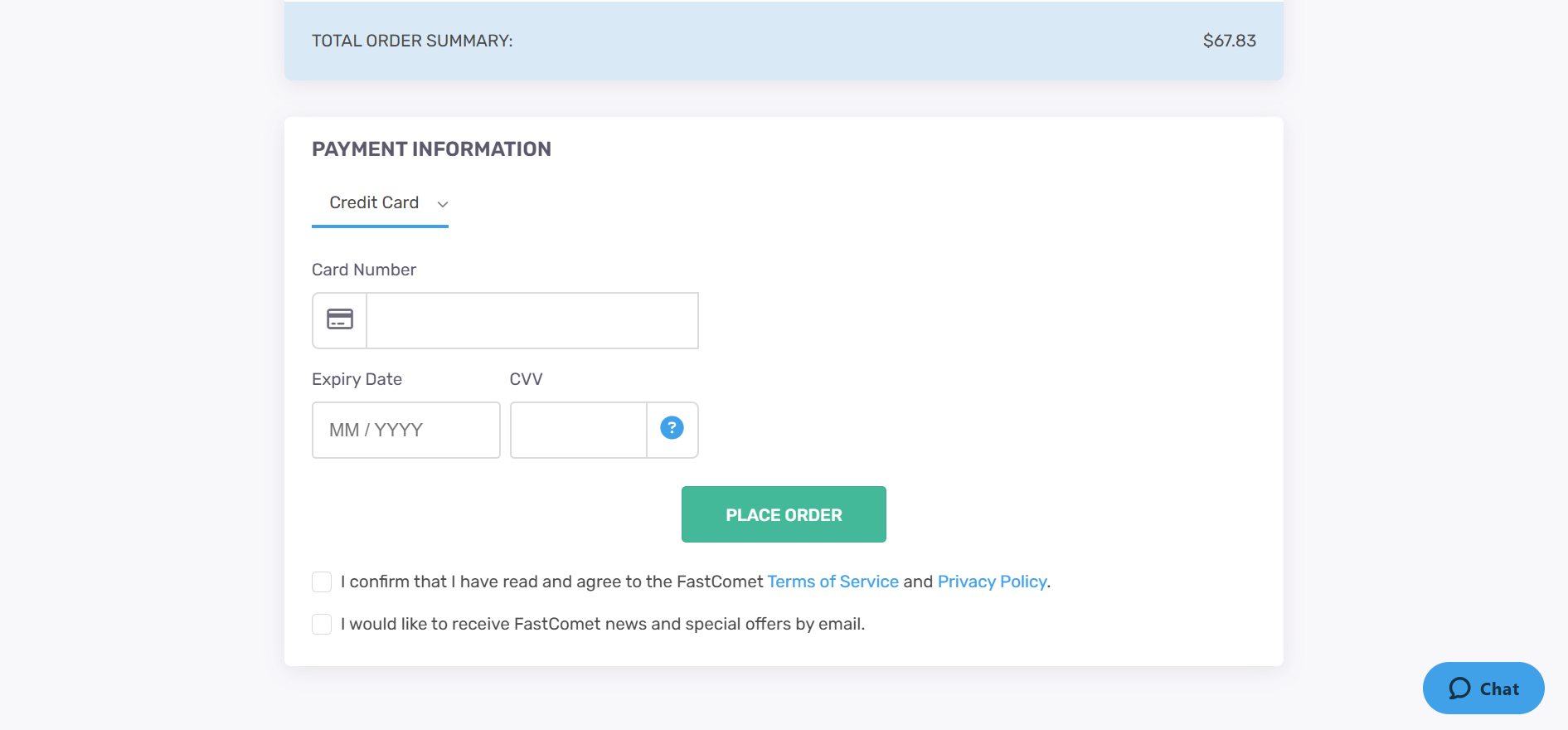 Payment Information