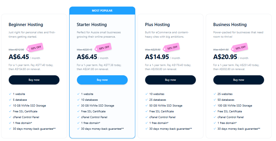hosting plans