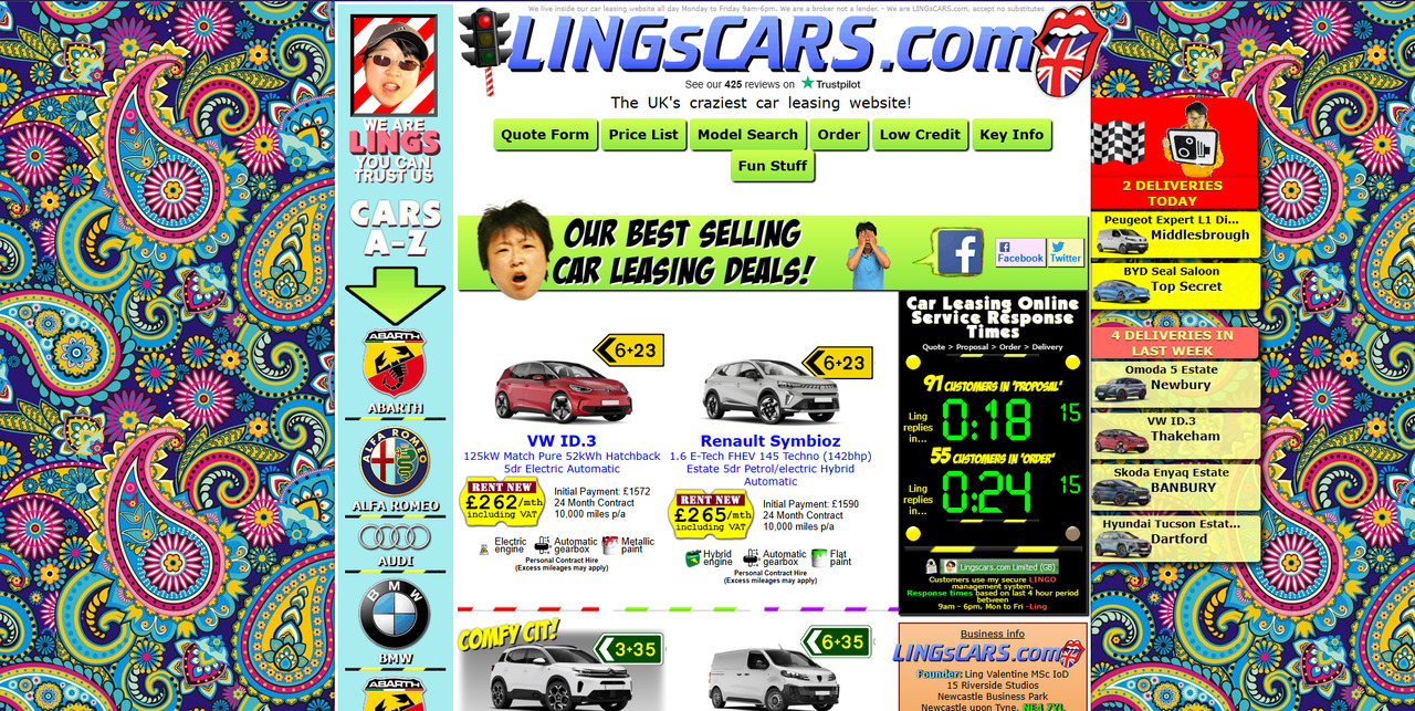 Lings Cars website.