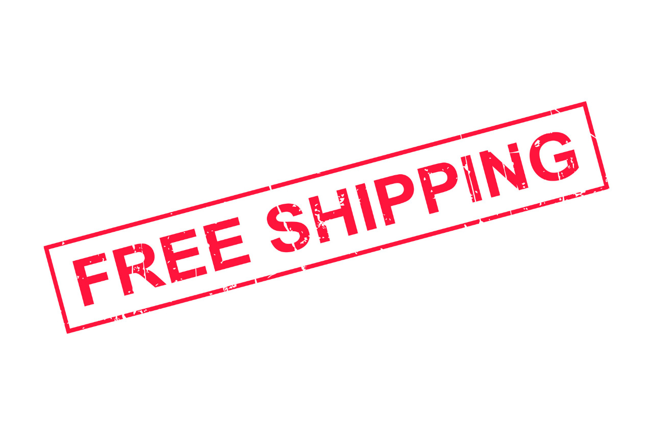 Free shipping stamp.