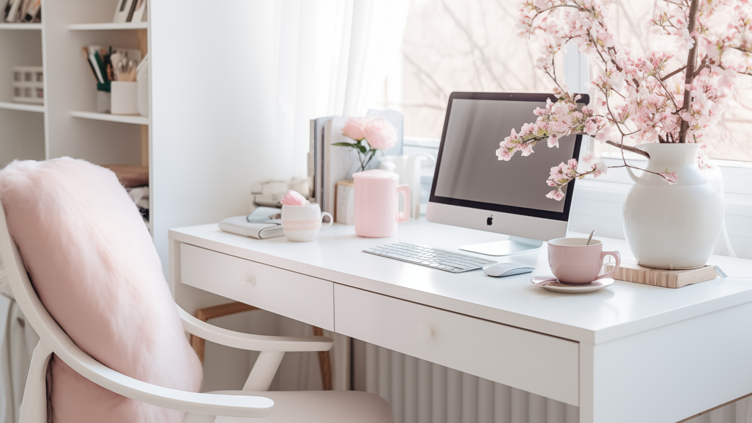 Feminine Home Office Desk.