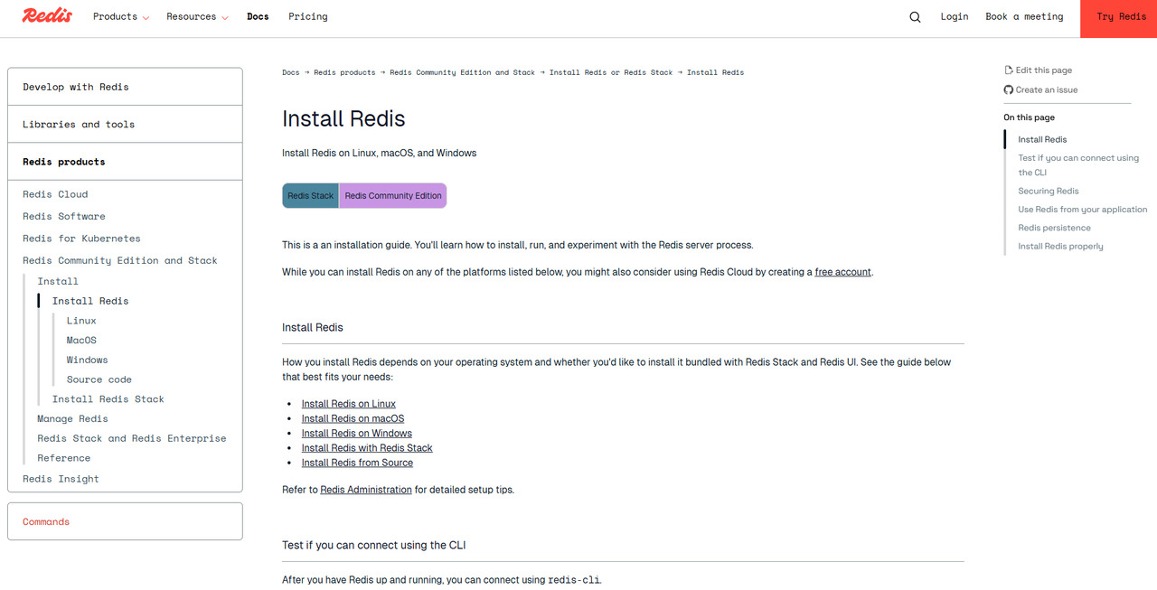 Redis website.