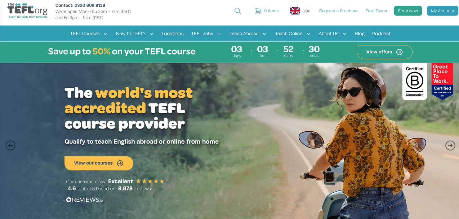 TEFL's homepage