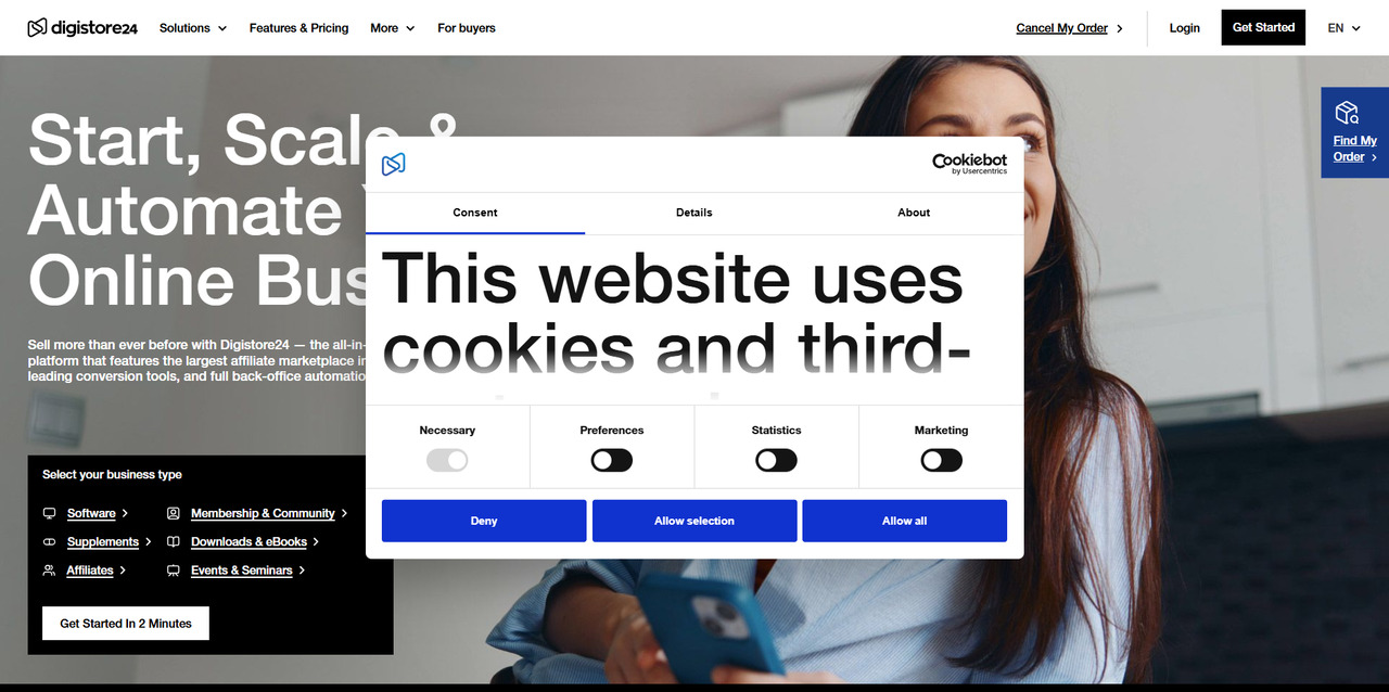 Digistore24's website.