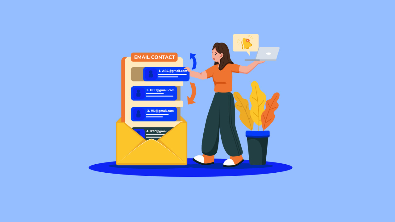 Illustration of someone removing disinterested subscribers from email list.