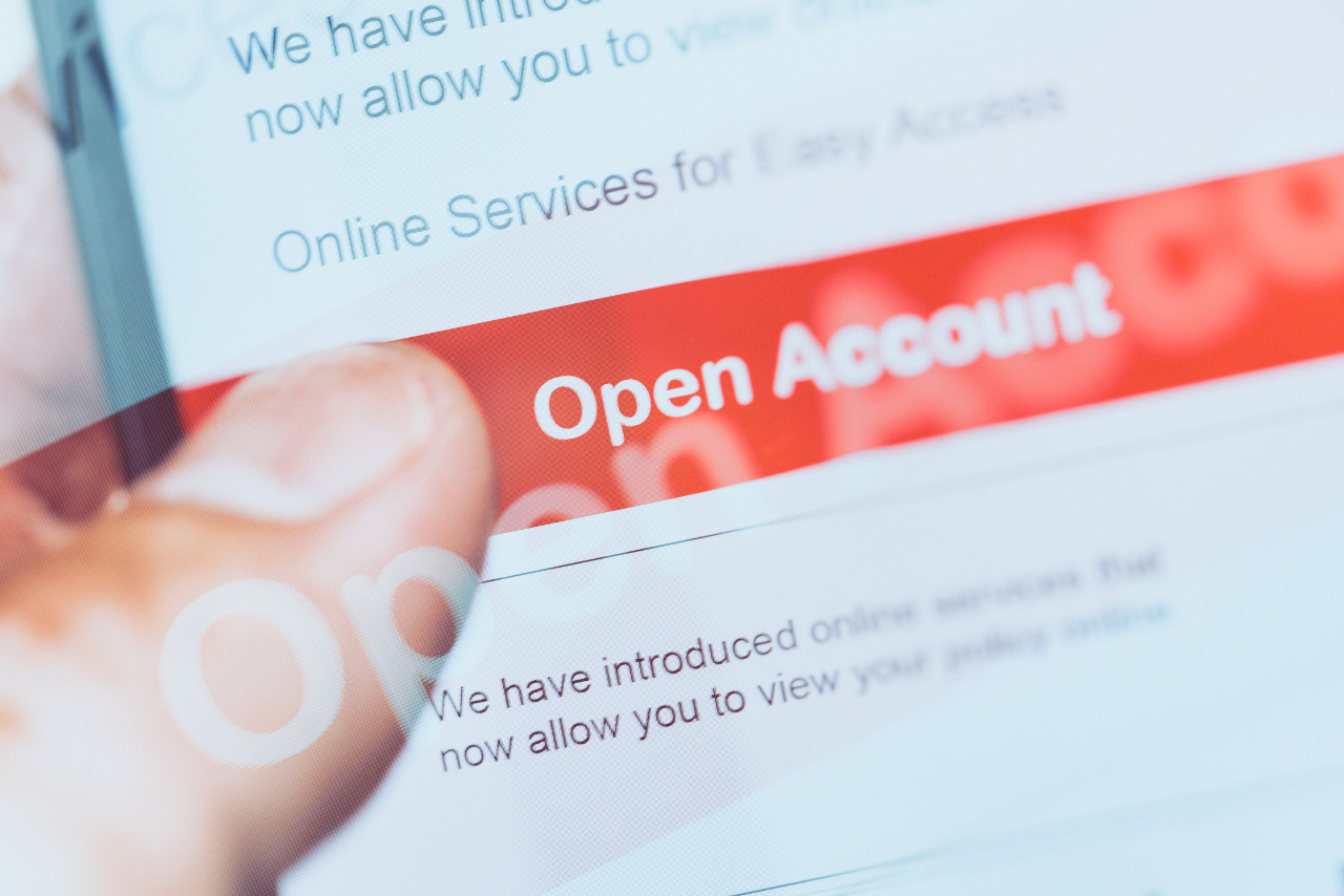 Opening a business bank account on cellphone.