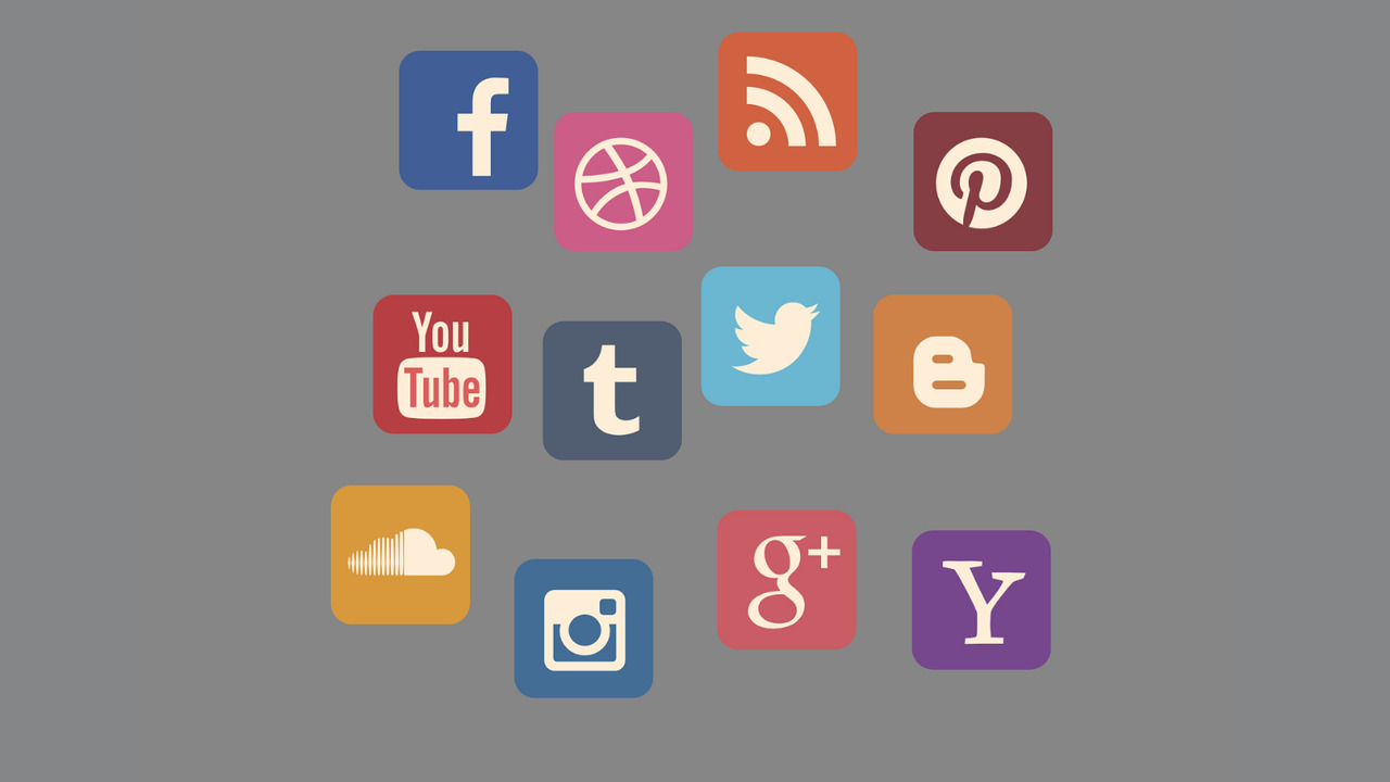 Social media logos.
