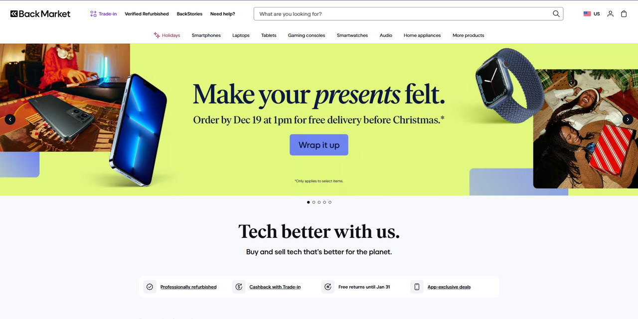 Back Market's website.