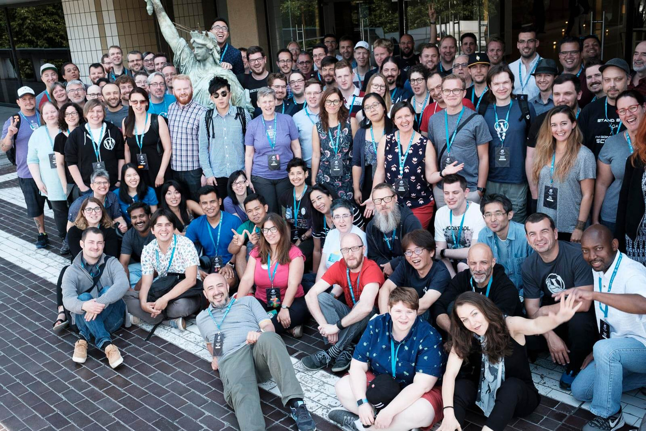 Members of the WordPress community gathered at the Paris Summit, as featured on their website.