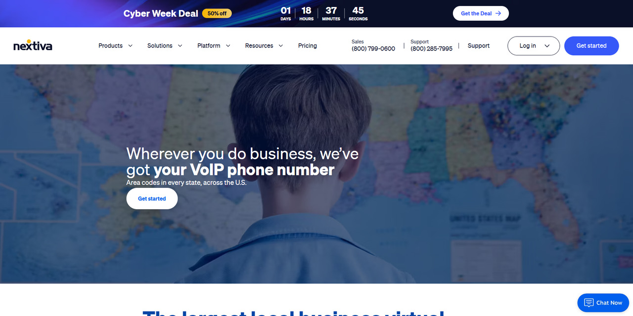 Nextiva's website.