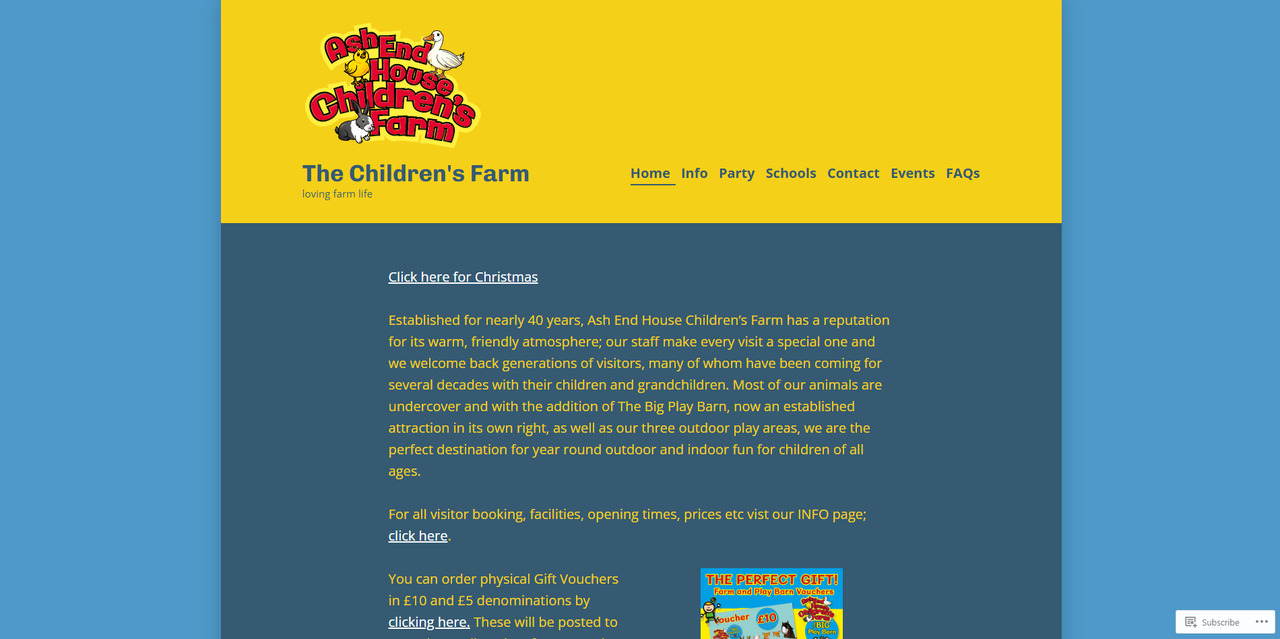 Ash End House Children's Farm website