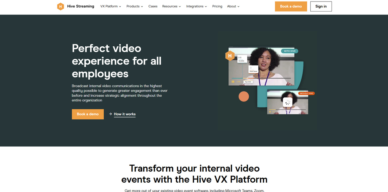 Hive Streaming's website