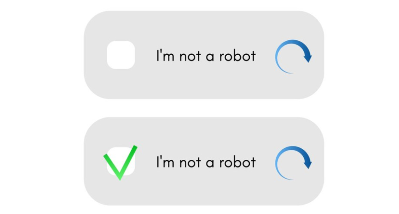 reCAPTCHA prompt.