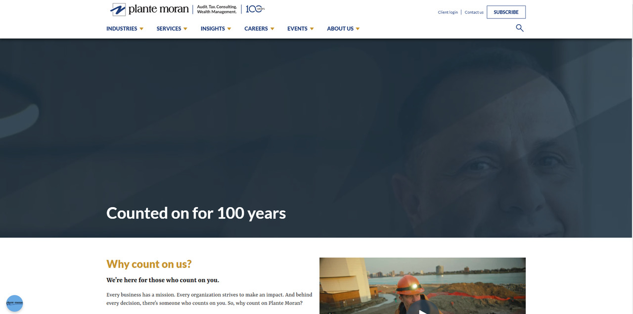 Plante Moran's website.