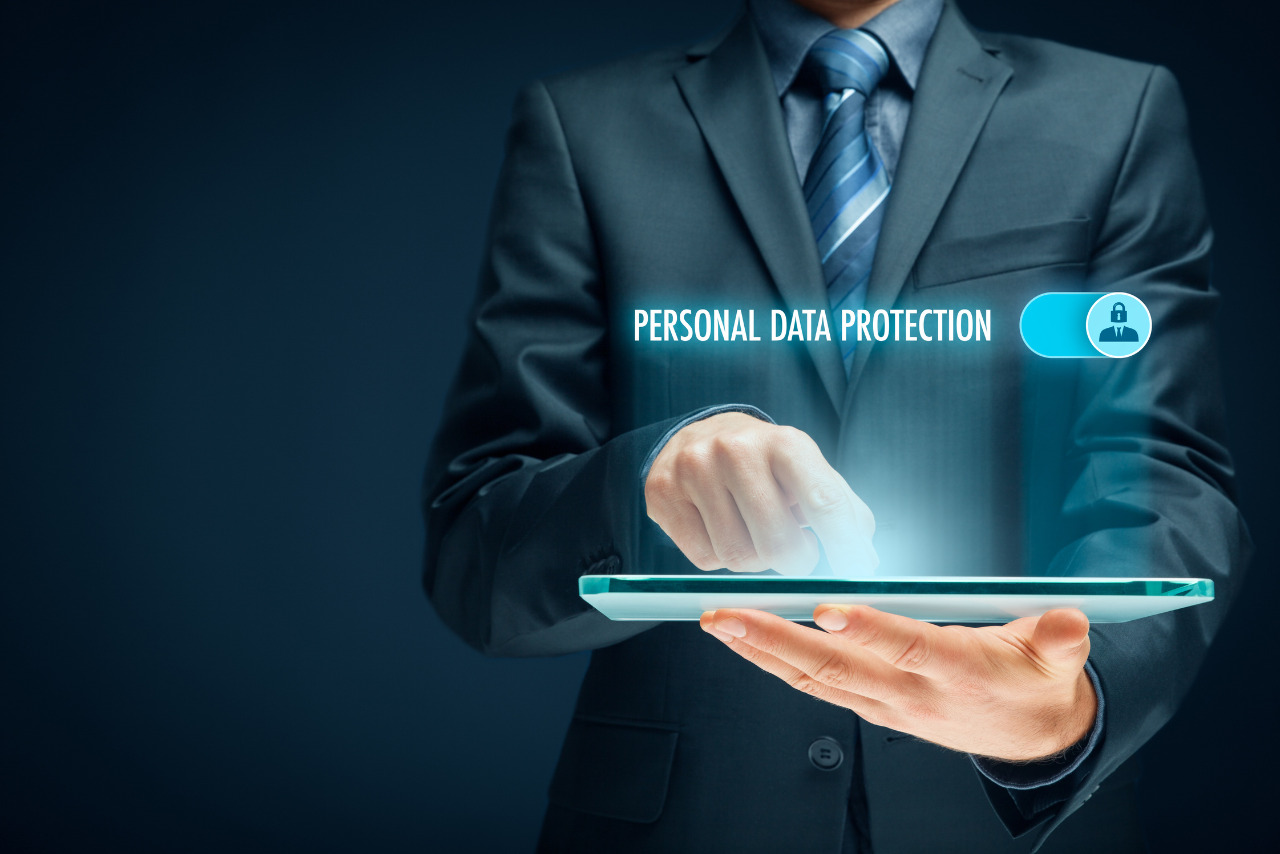 Personal data protection concept.