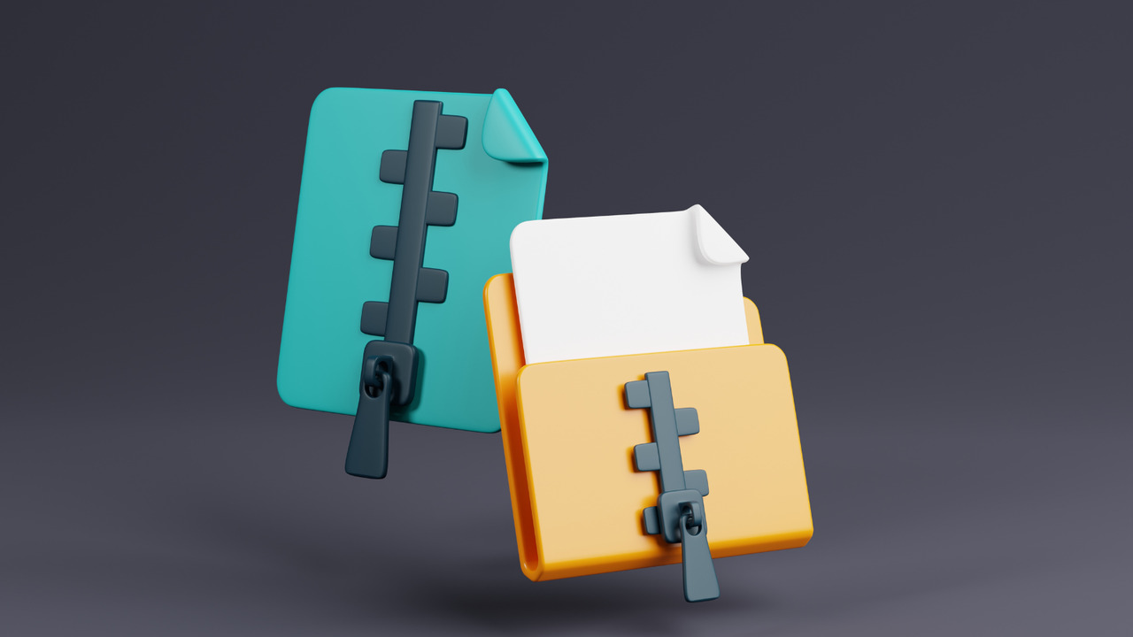 3D illustration of compiled documents.