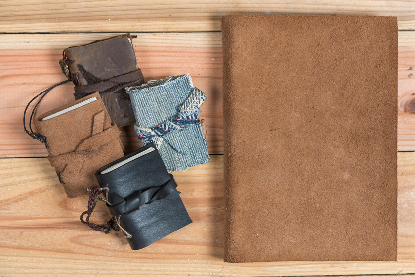 Handmade journal covers for small and big journal.