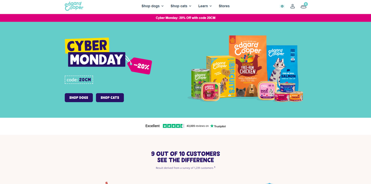Edgar and Cooper website.