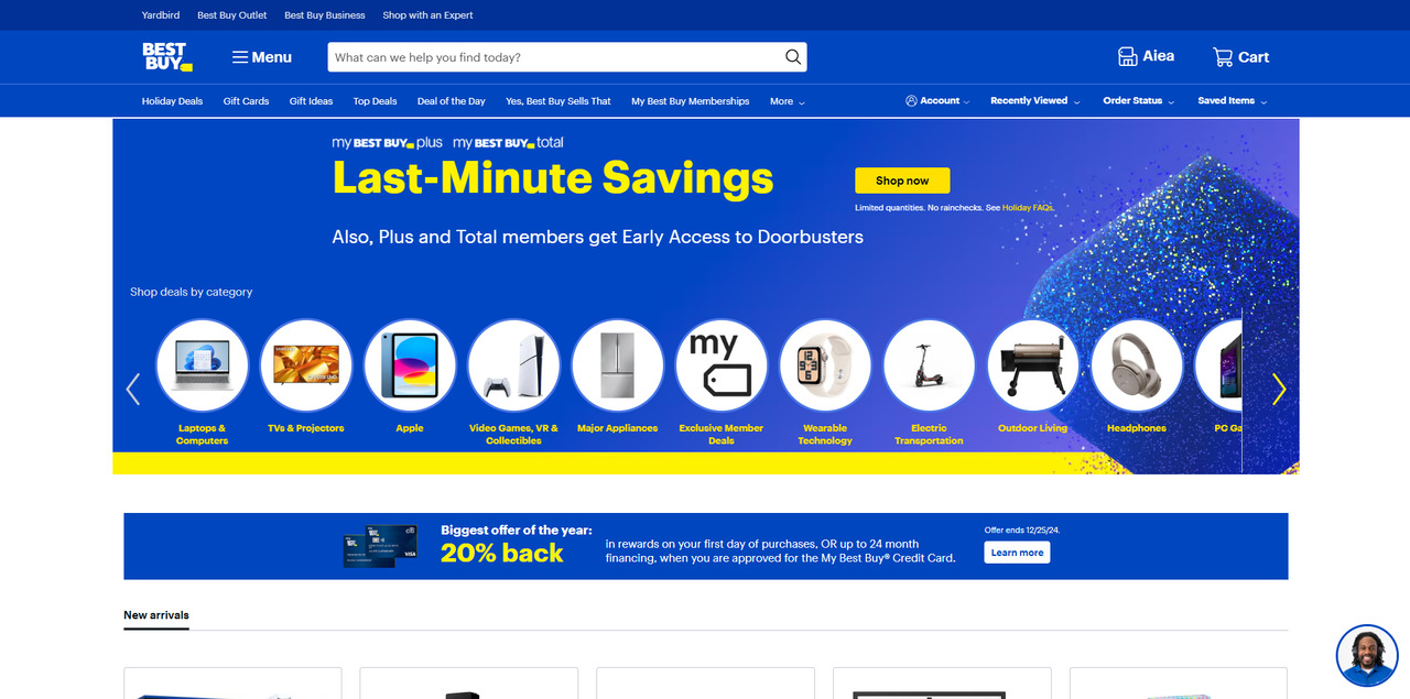 Best Buy's website.