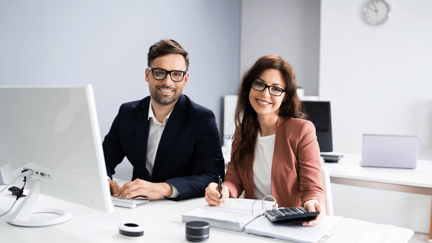 Business accountant people doing Tax Audit and accounting.