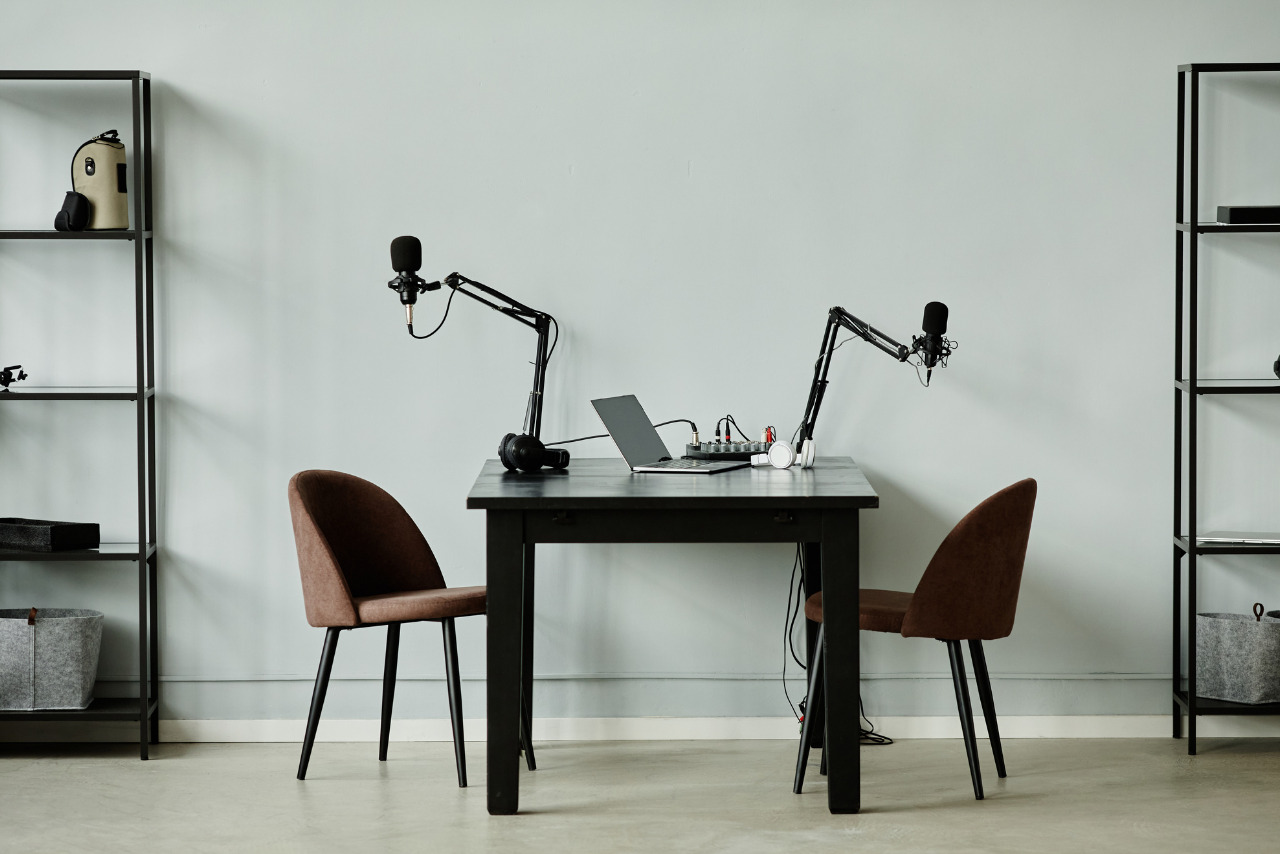 Minimal Podcast Setup.