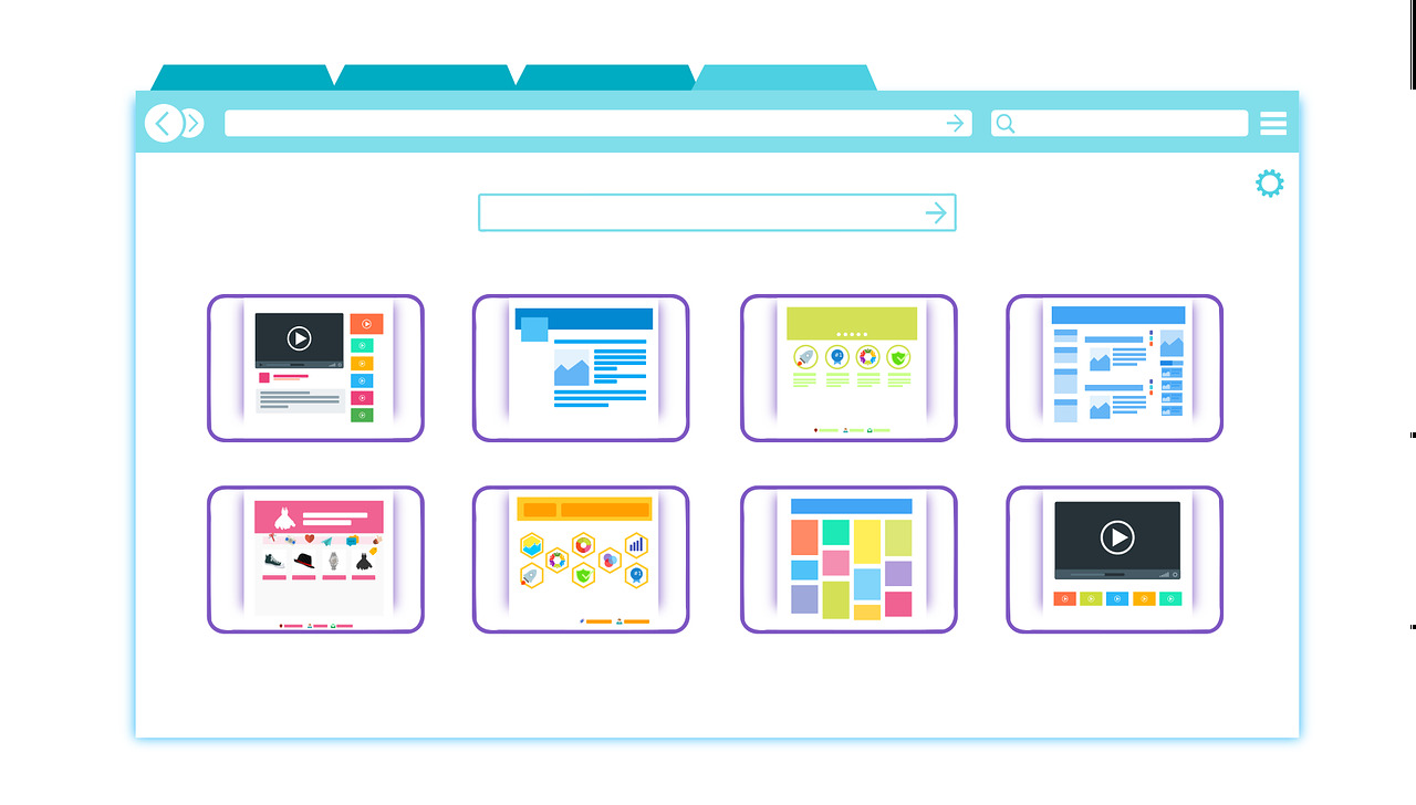 Tabs on a browser.