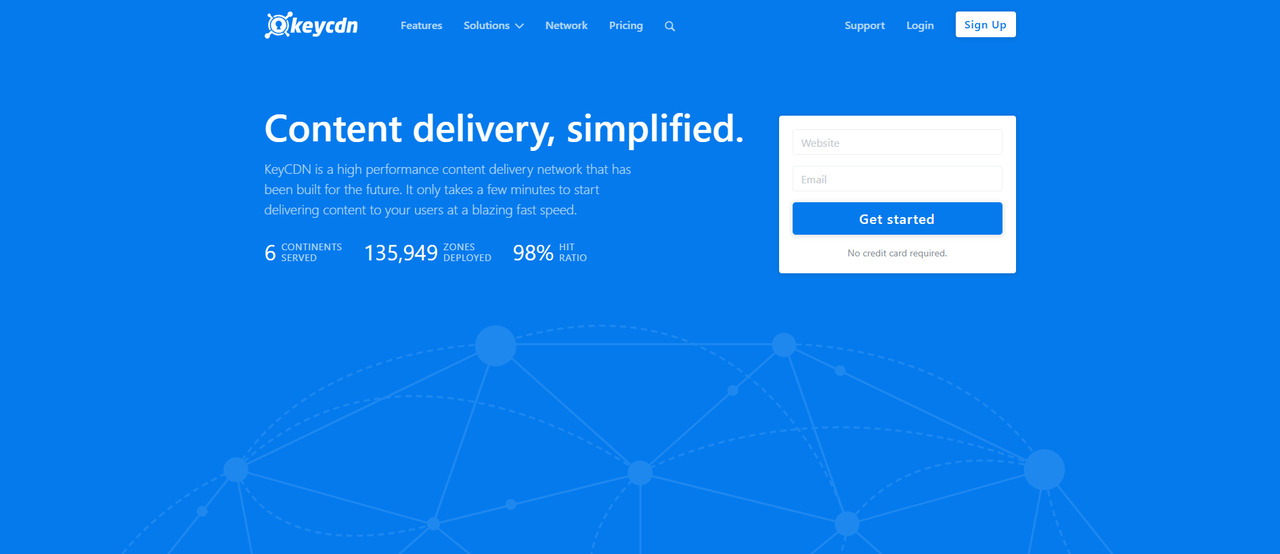 KeyCDN website.