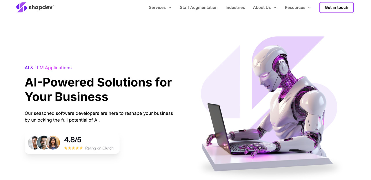 AI shopping assistant - shopdev's homepage