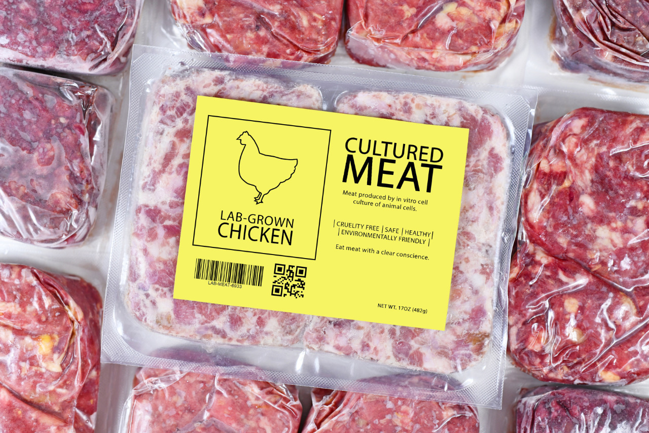 Chicken meat label.