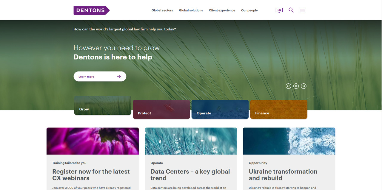 Dentons website.