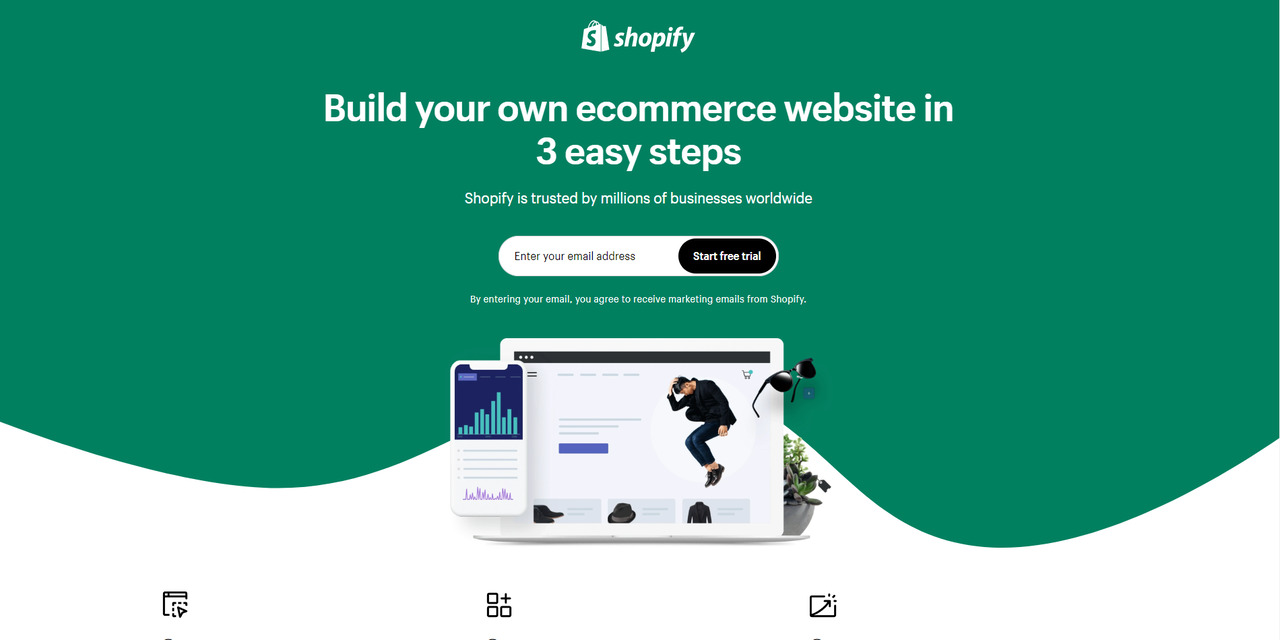 Shopify's website.
