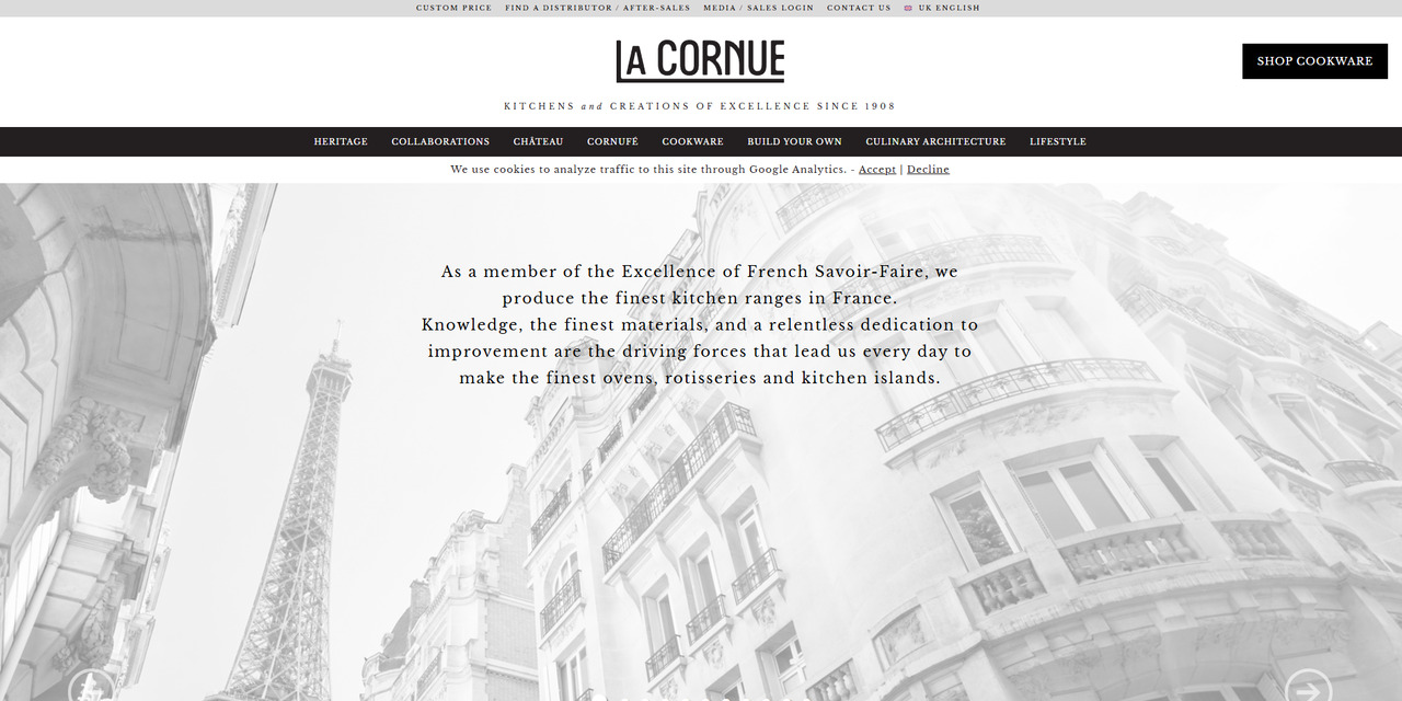 La Cornue's website.