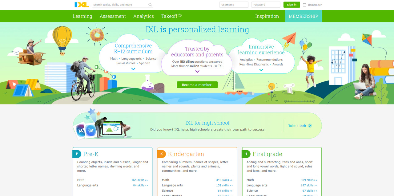 IXL website.