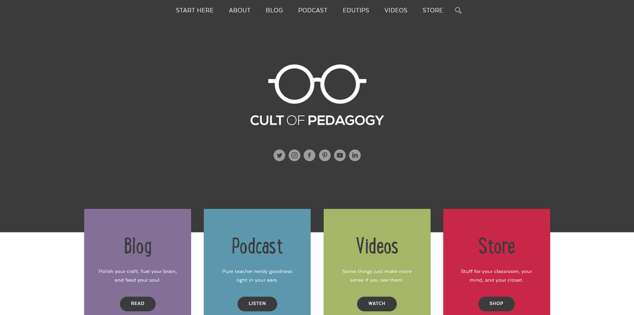 Cult of Pedagogy website.